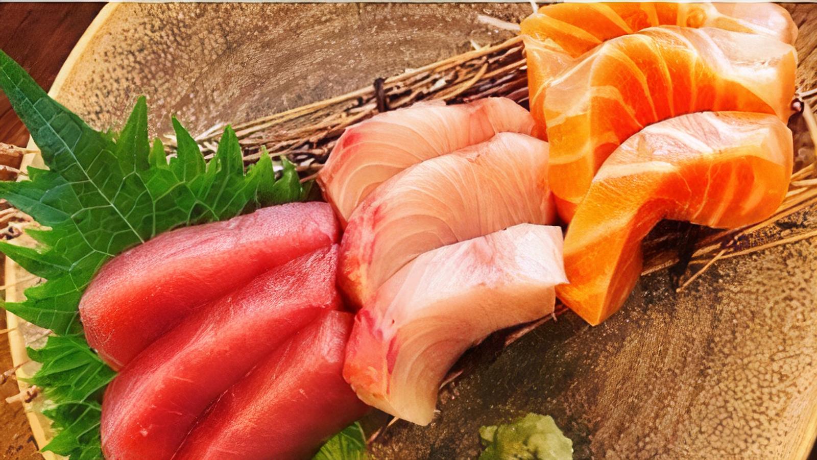 Tuna,salmon & Yellowtail Sashimi