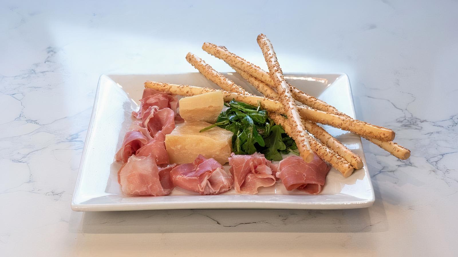 Prosciutto di Parma, Parmigiano Reggiano, Rucola & Crisini Platter