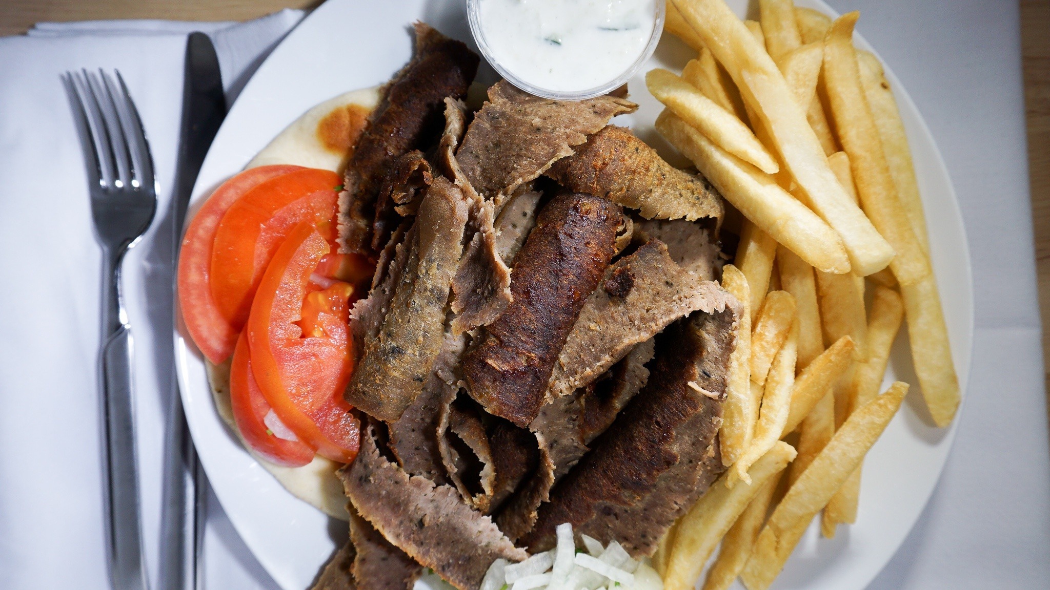 Gyros Plate with French Fries
