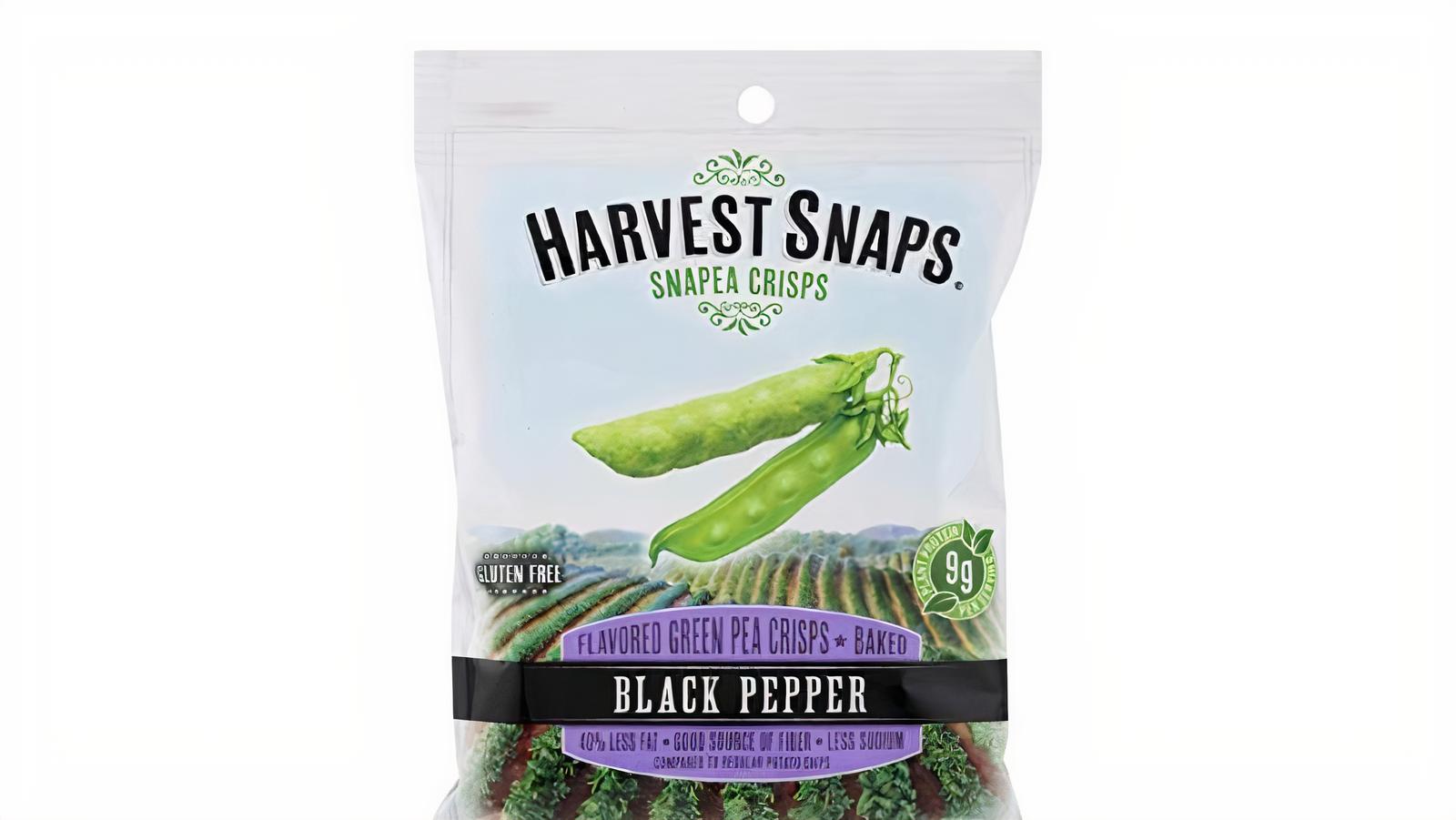 Harvest Snaps Crisps, Baked, Snapea, Green Pea, Black Pepper...
