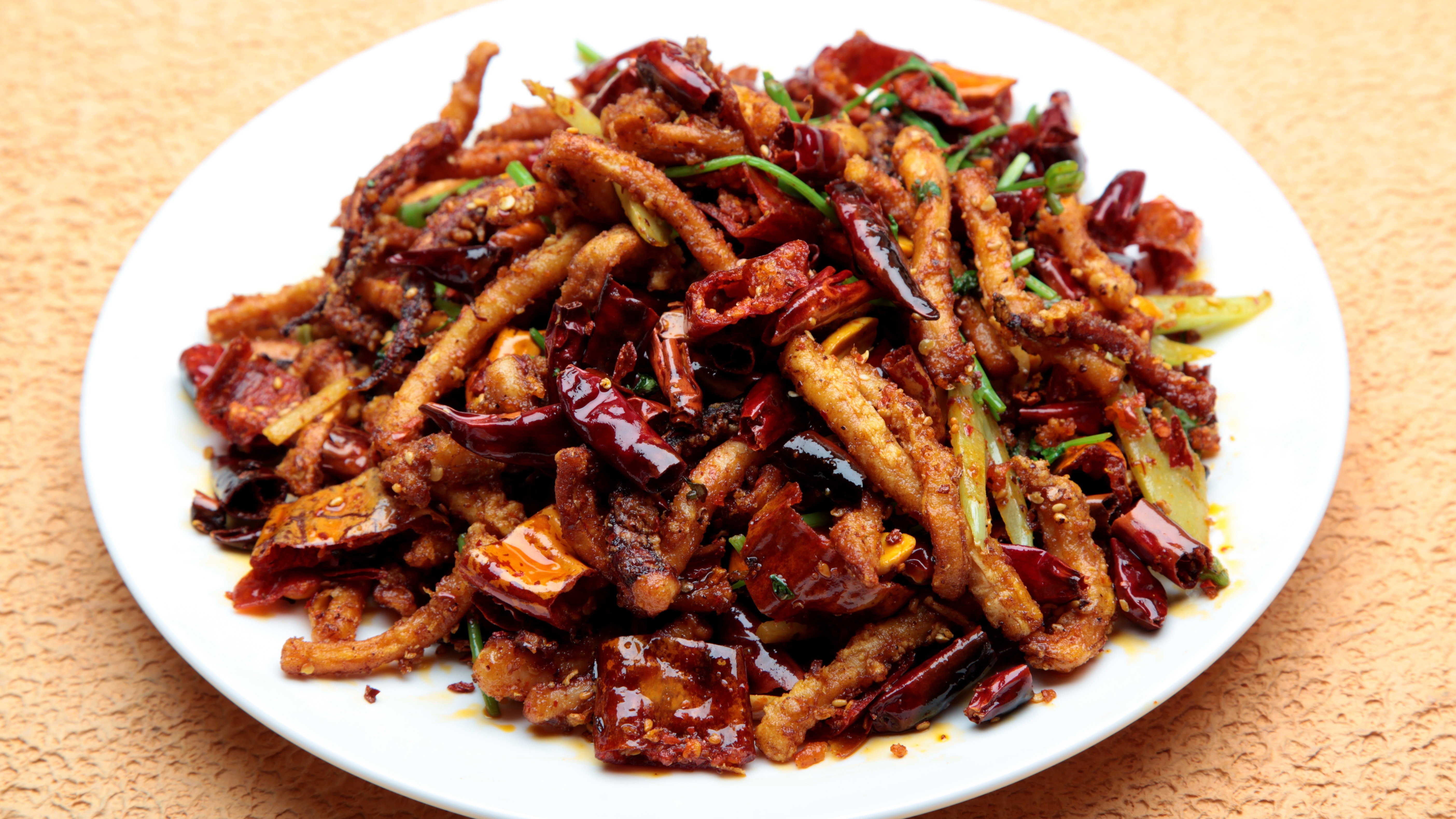 Deep Fried Squid with Spicy Sauce 干煸鱿鱼