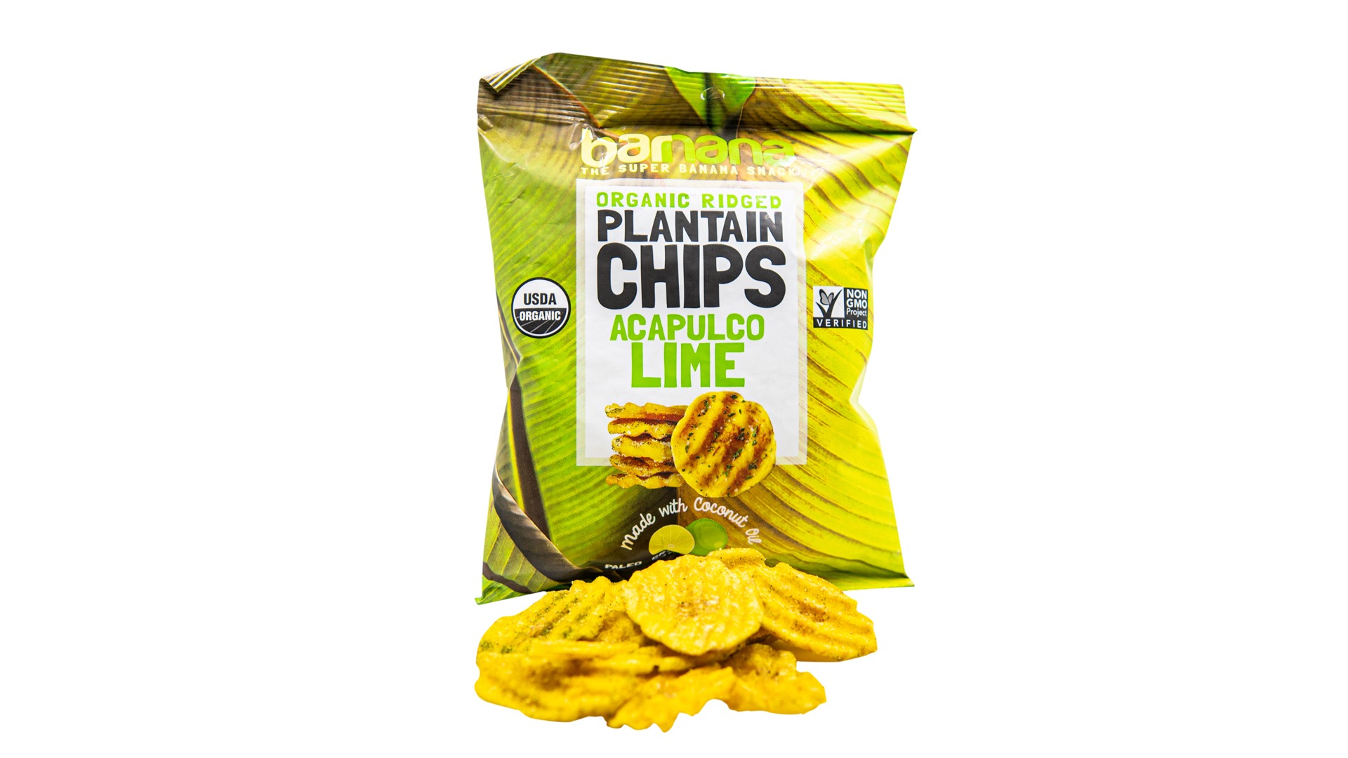 Organic Lime Plantain Chips (Barnana)