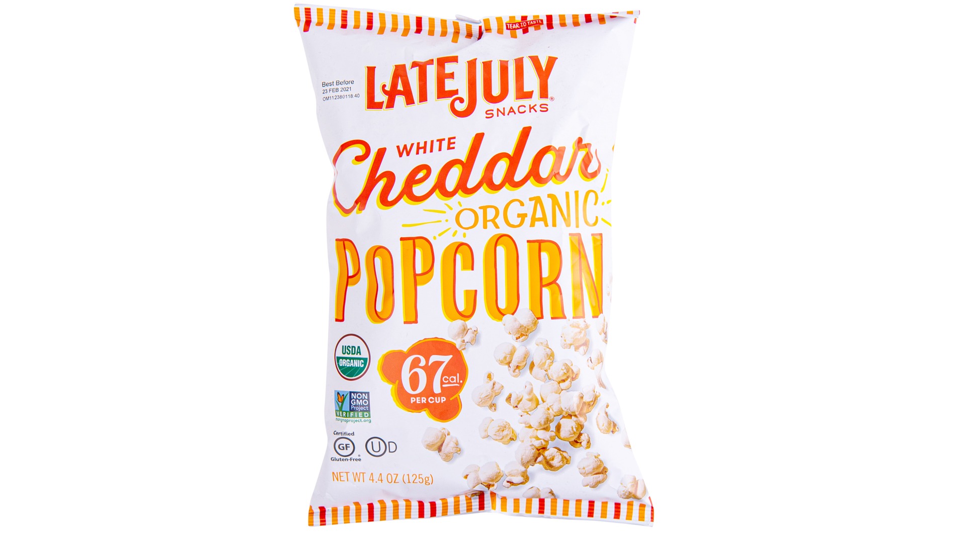 Organic Cheddar Popcorn (Late July)