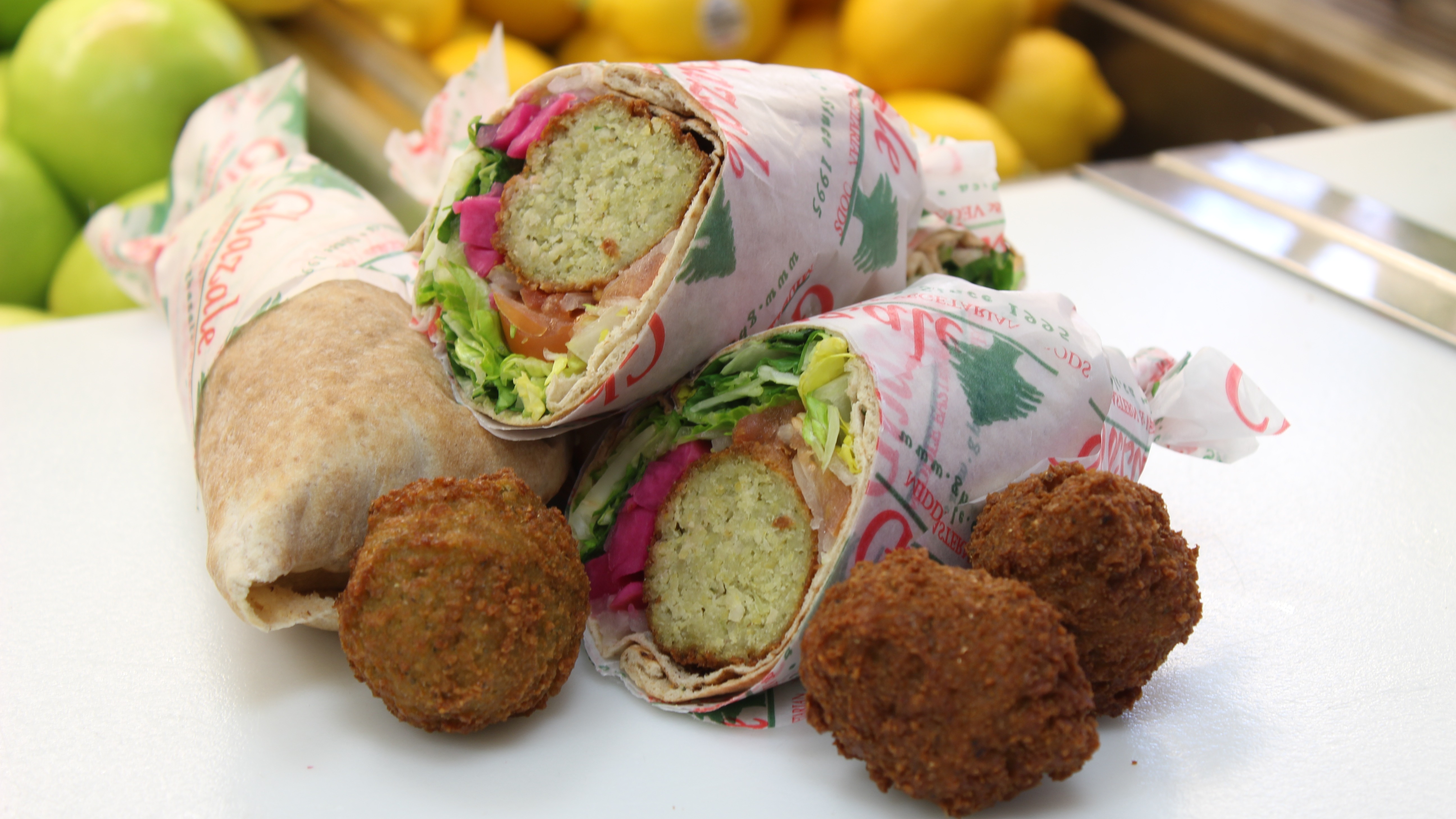 5 Falafel Wraps