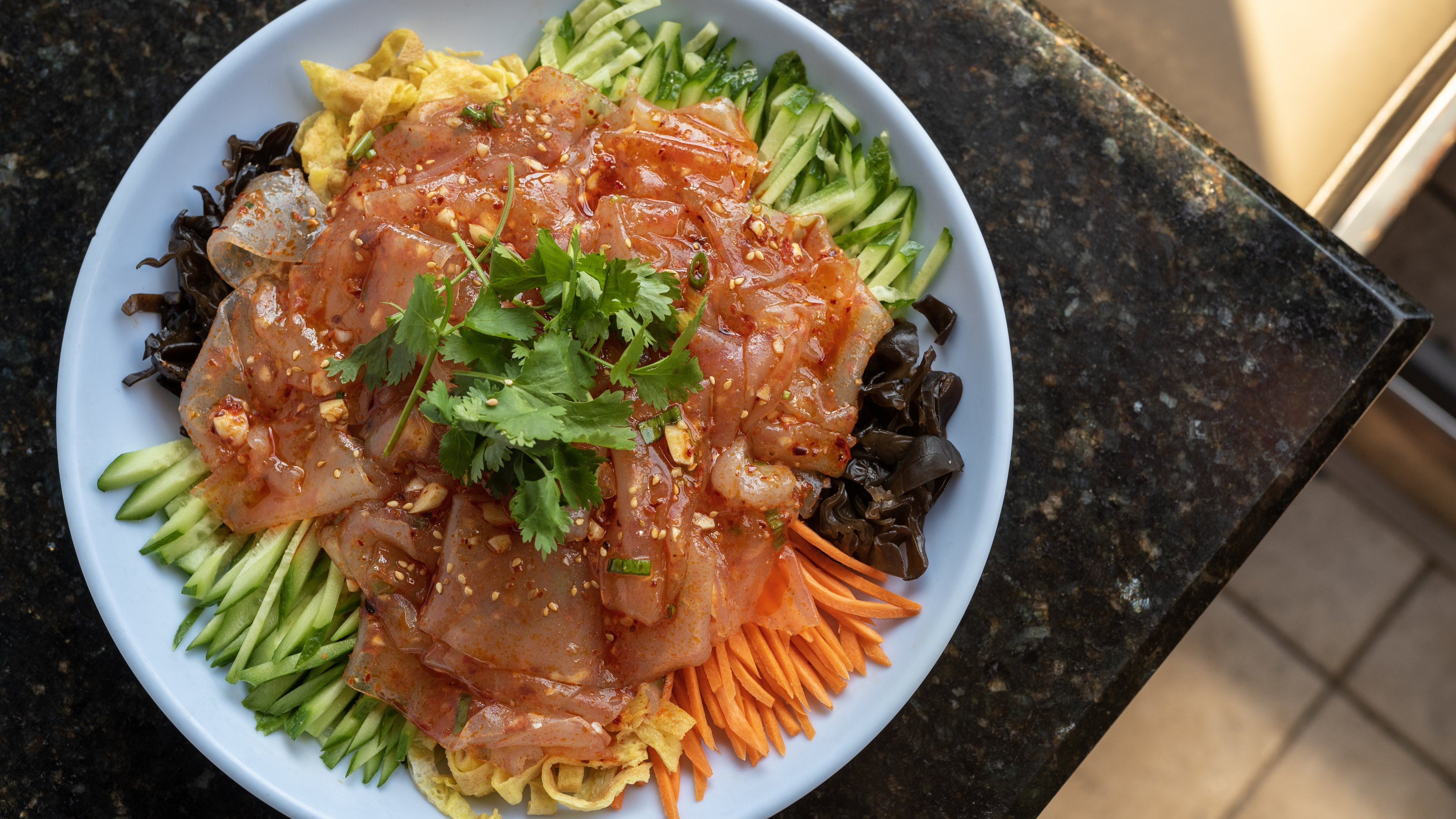 Five Color Vegetables with Glass Noodles 五彩大拉皮