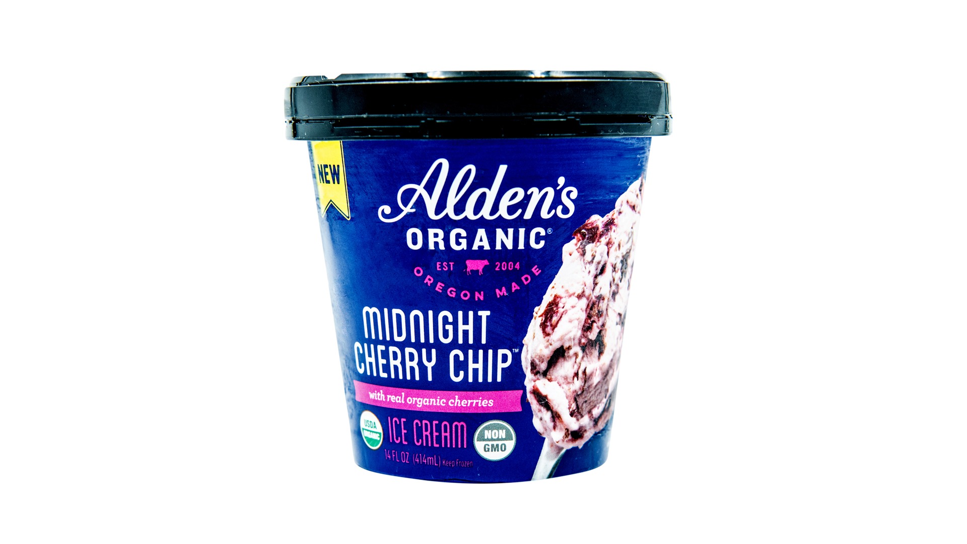 Organic Midnight Cherry Chip Pint (Alden's)
