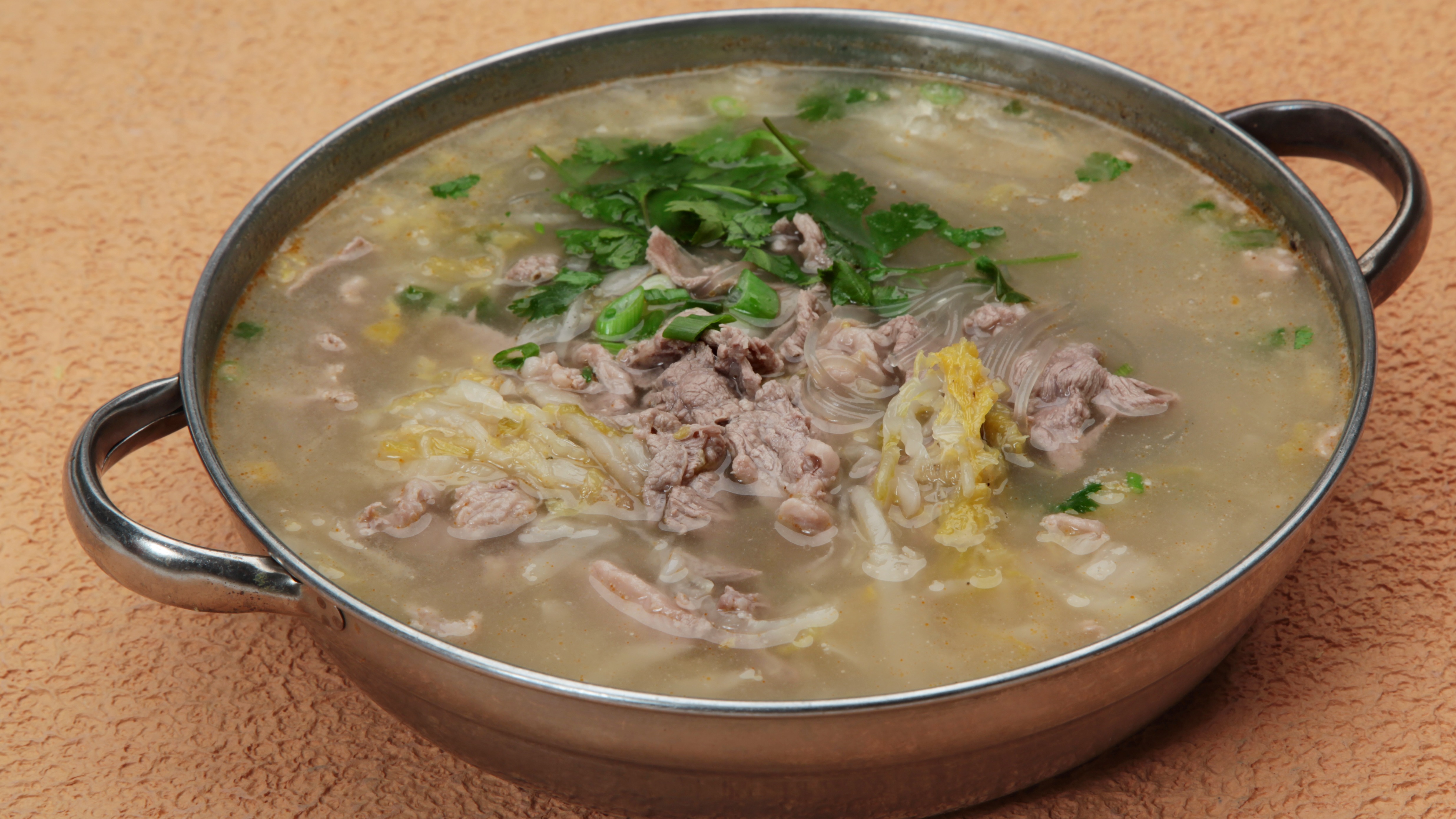 Sour Lamb Soup with Cabbage 酸菜羊肉砂锅