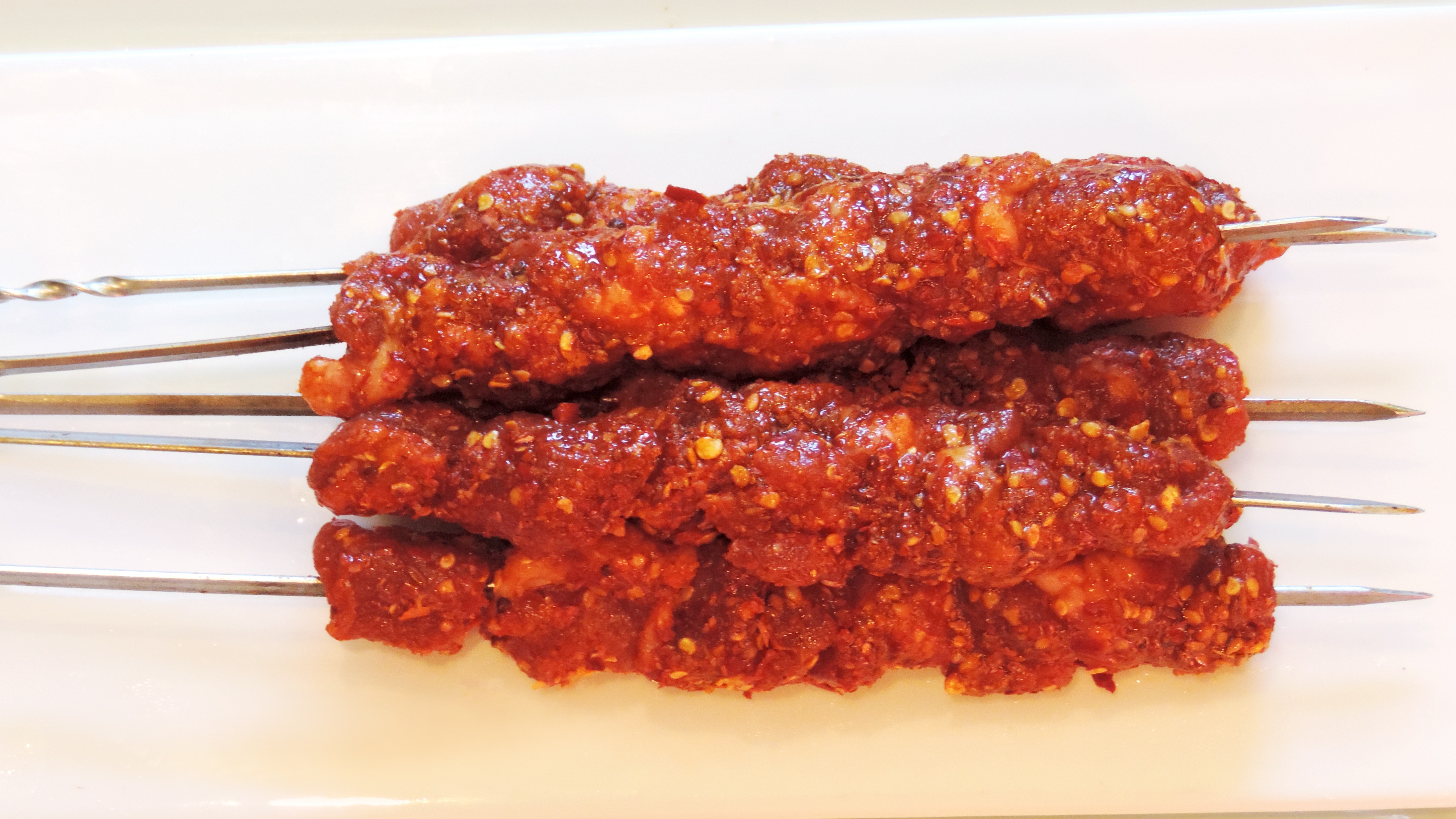Spicy Mala Beef Kebab (5 pcs) 麻辣牛