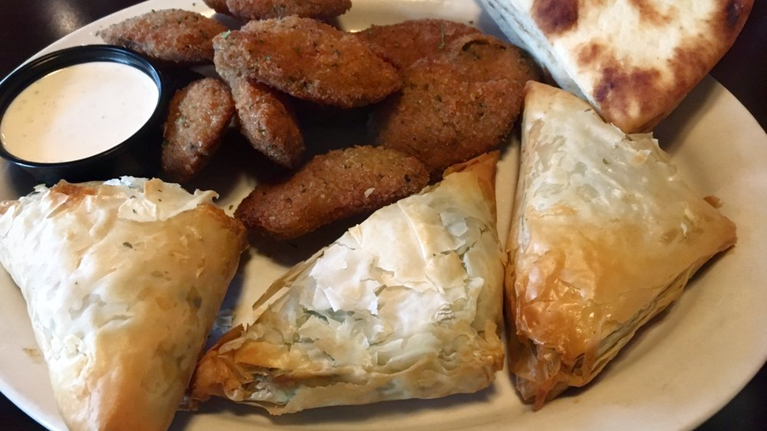 Spanakopita at Greektown Grill in Greenville, SC