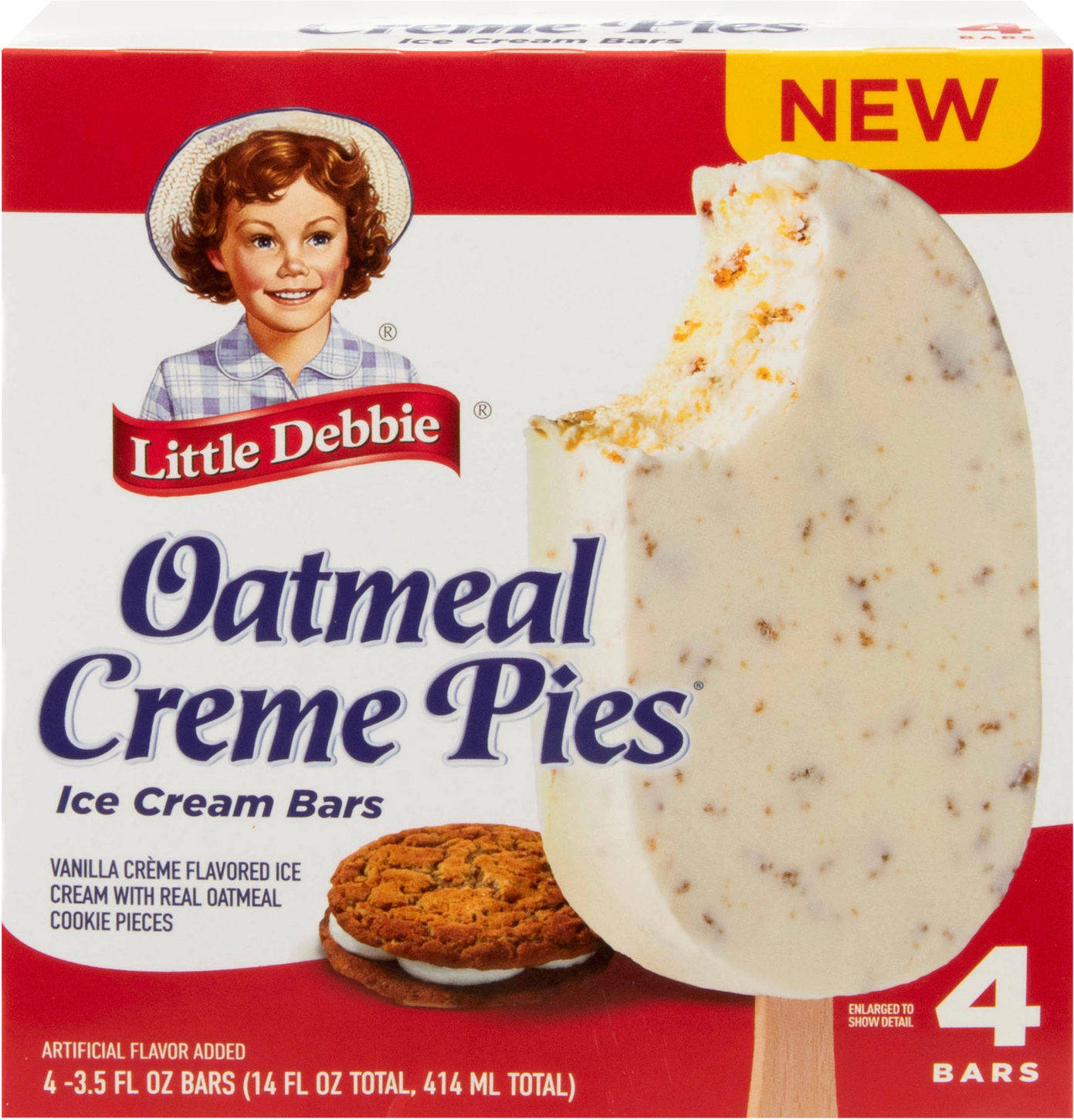 Hudsonville Little Debbie Oatmeal Creme Pie Ice Cream Bars — product image