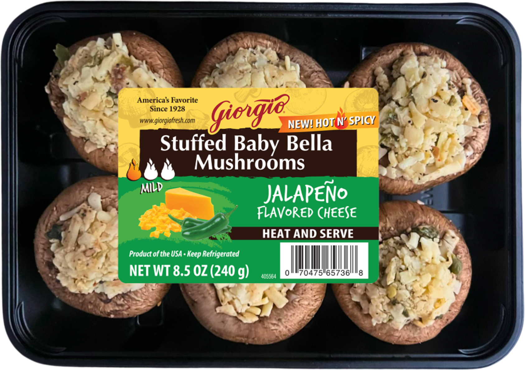 Giorgio Giorgio Fresh Jalapeño Stuffed Mushrooms — product image