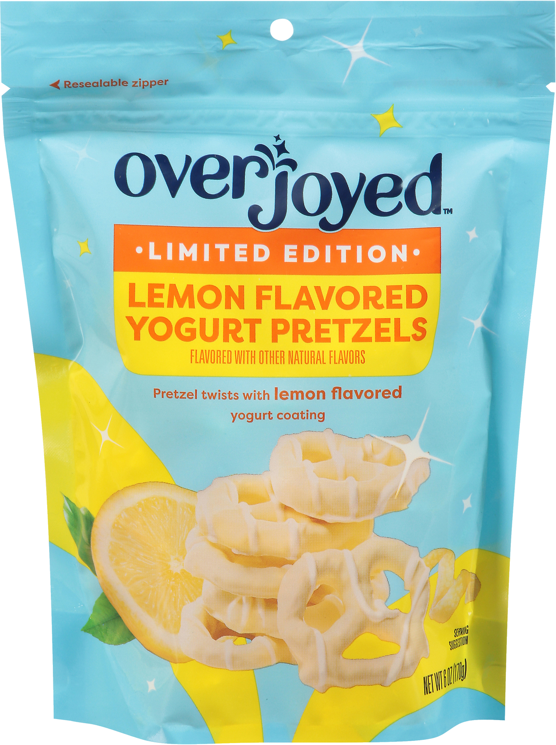 Overjoyed Overjoyed lemon flavored yogurt pretzels — product image