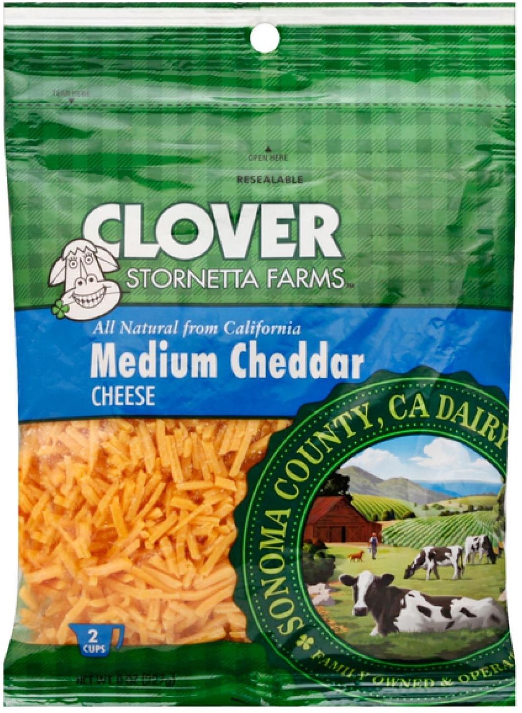 Clover Stornetta Farms Medium Cheddar cheese — product image