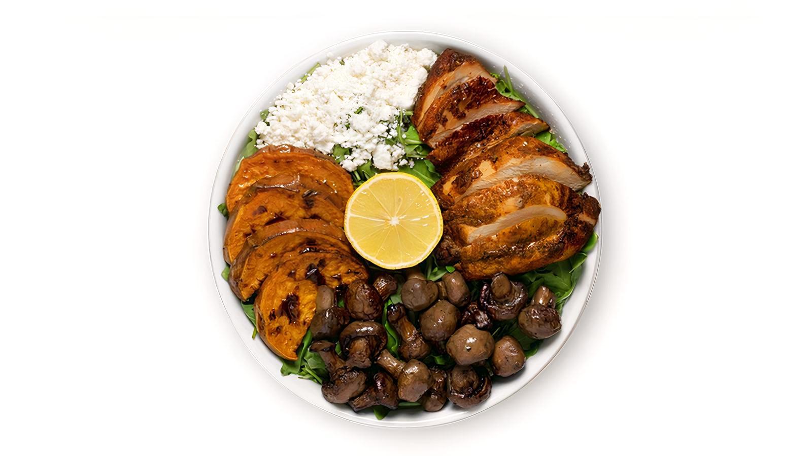 Warm Chicken + Goat Cheese Bowl